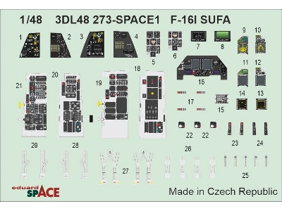 General Dynamics F-16i Sufa - Space Set (For Gwh Kits) - image 1