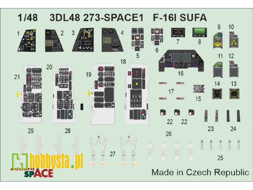 General Dynamics F-16i Sufa - Space Set (For Gwh Kits) - image 1
