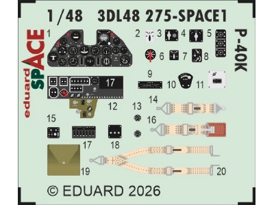 Curtiss P-40 K - Space Set (Fo Eduard Kits) - image 1