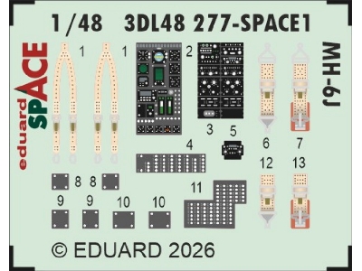 Hughes Mh-6 J - Space Set (Fo Icm Kits) - image 1