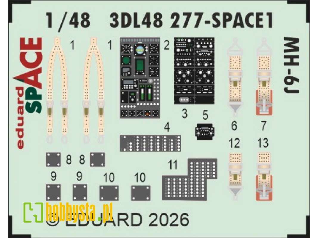 Hughes Mh-6 J - Space Set (Fo Icm Kits) - image 1