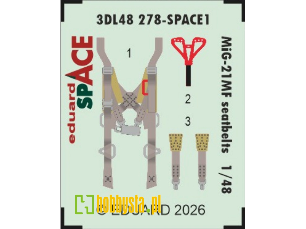 Mig-21 Mf - Seatbelts Space Set - image 1