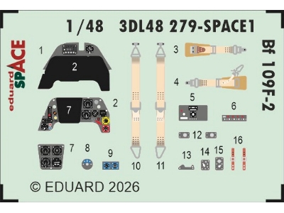 Messerschmitt Bf-109 F-2 - Space Set (For Eduard Kits) - image 1