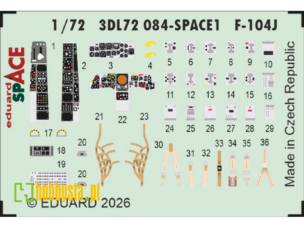 Lockheed F-104 J Starfighter - Space Set (For Fine Molds Kits) - image 1