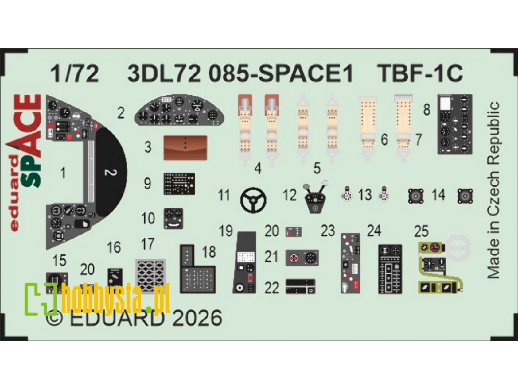 Grumman Tbf-1 C Avenger - Space Set (For Hobby Boss Kits) - image 1