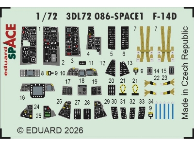 Grumman F-14 D Tomcat - Space Set (For Tamiya Kits) - image 1