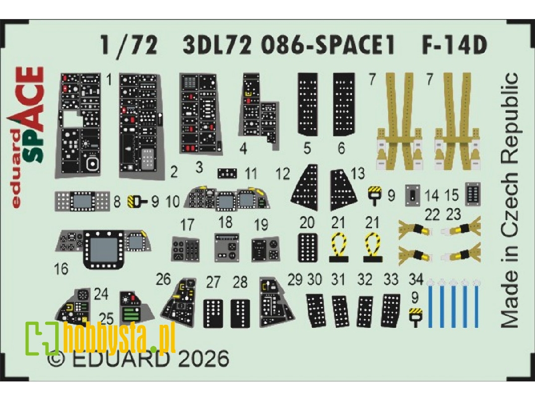Grumman F-14 D Tomcat - Space Set (For Tamiya Kits) - image 1