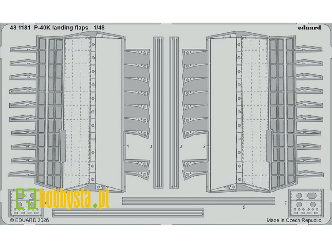 Curtiss P-40 K - Landing Flaps (For Eduard Kits) - image 1
