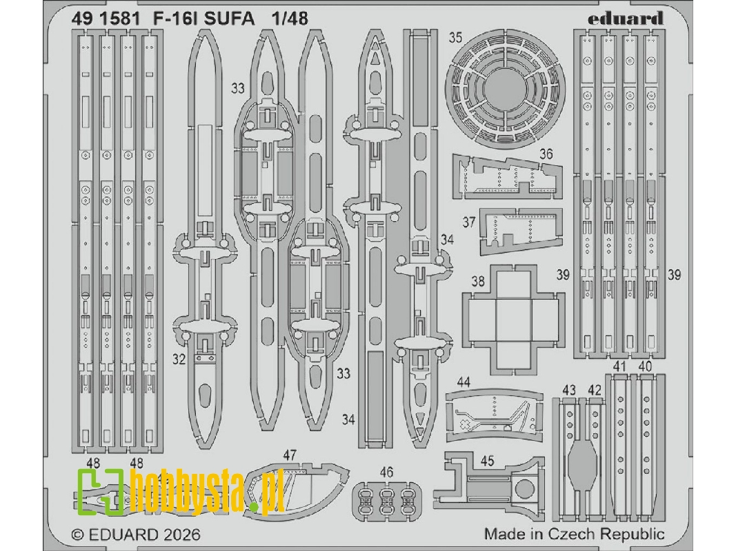 Lockheed Martin F-16 I Sufa - Pe Set (For Gwh Kits) - image 1
