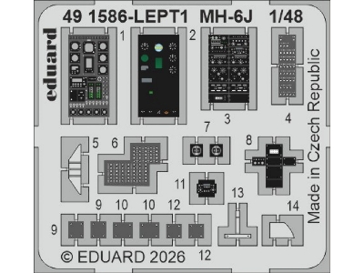 Hughes Mh-6 J - Pe Set (For Icm Kits) - image 1