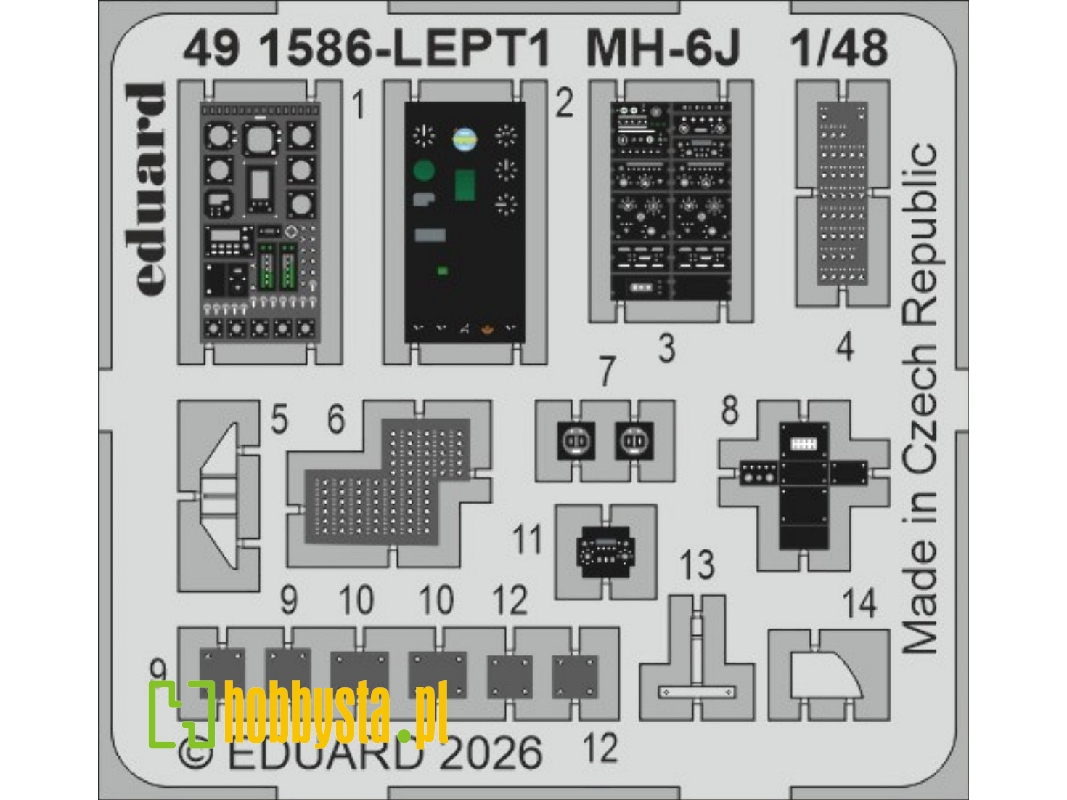 Hughes Mh-6 J - Pe Set (For Icm Kits) - image 1