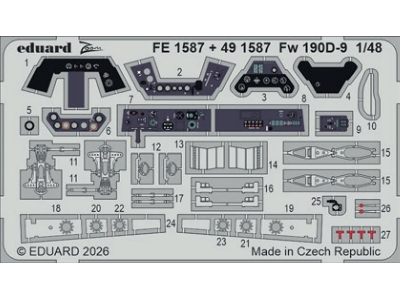Focke Wulf Fw-190 D-9 - Pe Parts (For Miniart Kits) - image 2