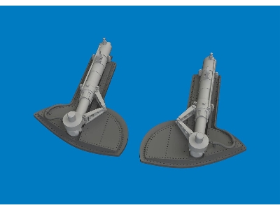 Spitfire Mk.Ix / Mk..Xvi - Undercarriage Legs (For Eduard Kits / 3d-printed) - image 1