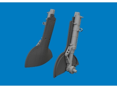 Spitfire Mk.Ix / Mk..Xvi - Undercarriage Legs (For Eduard Kits / 3d-printed) - image 2