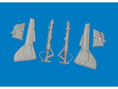 Focke Wulf Fw-190 A-3 / A-4 - Undercarriage Legs (For Eduard Kits / 3d-printed) - image 1