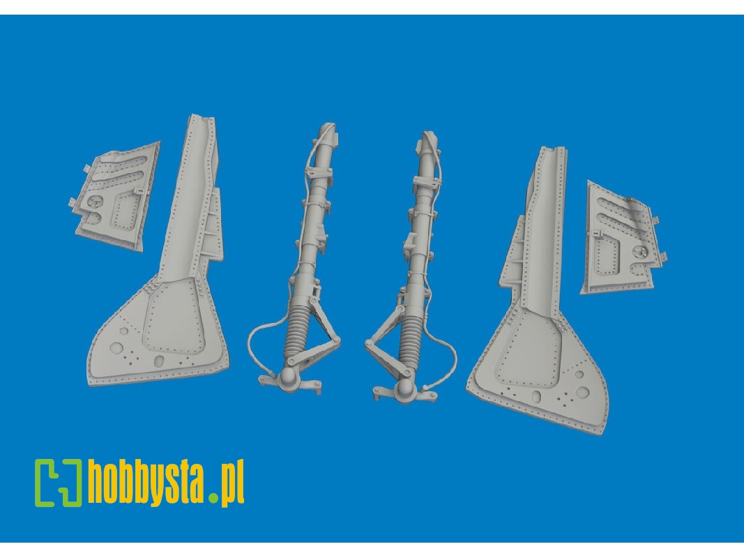 Focke Wulf Fw-190 A-3 / A-4 - Undercarriage Legs (For Eduard Kits / 3d-printed) - image 1