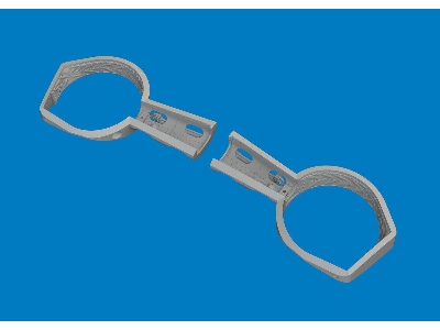 Messerschmitt Bf-109 G - Wheel Bays Angular (For Eduard Kits / 3d-printed) - image 1