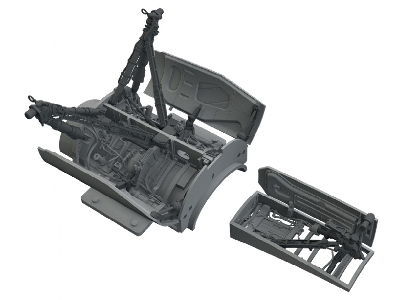 Lockheed Martin F-16 C - Wheel Bays & Legs Heavy Weight (For Tamiya Kits / 3d-printed) - image 1