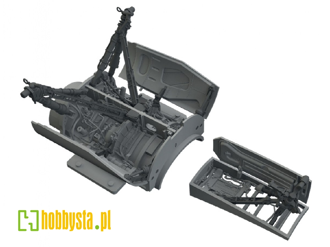 Lockheed Martin F-16 C - Wheel Bays & Legs Heavy Weight (For Tamiya Kits / 3d-printed) - image 1