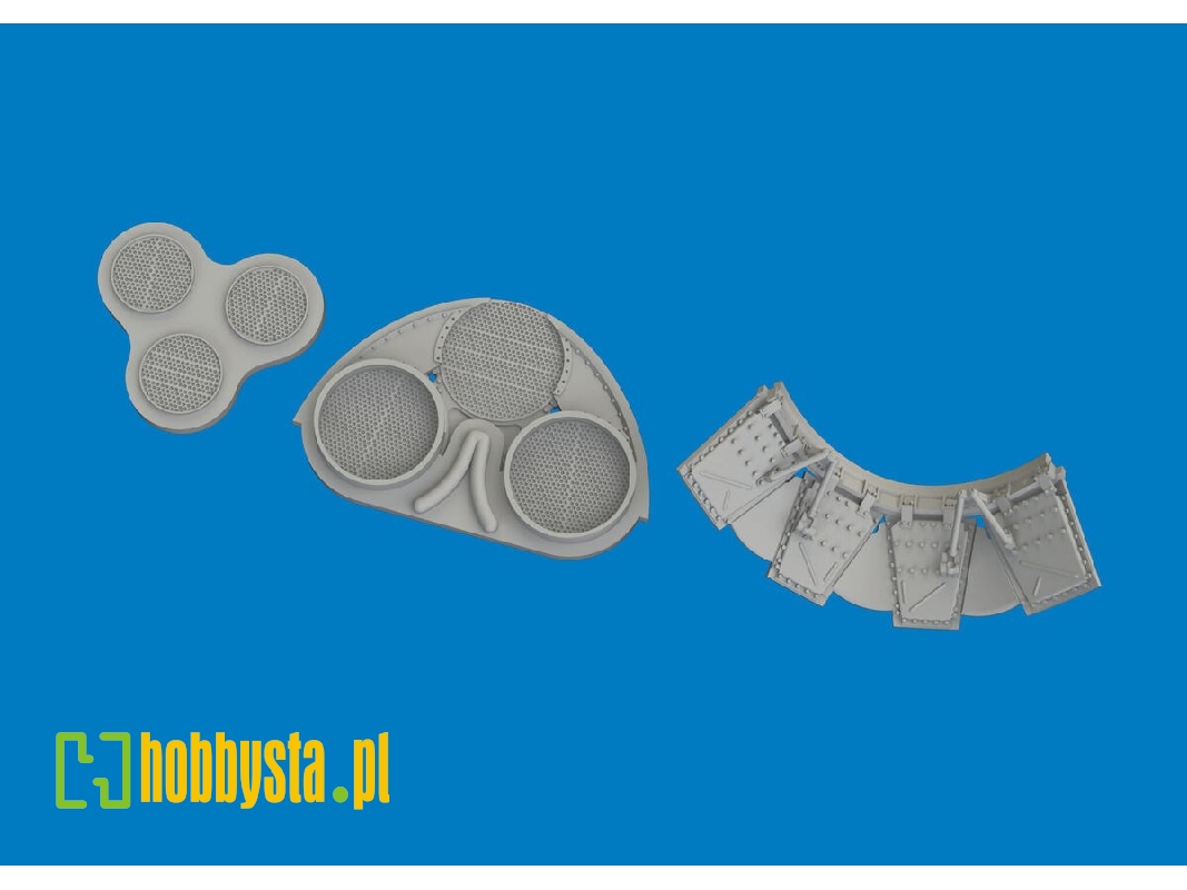 Curtiss P-40 K - Radiators Upgrade Set (For Eduard Kits / 3d-printed) - image 1