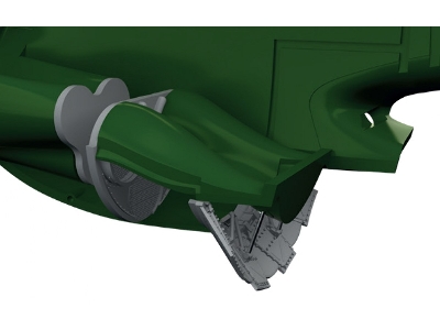 Curtiss P-40 K - Radiators Upgrade Set (For Eduard Kits / 3d-printed) - image 2