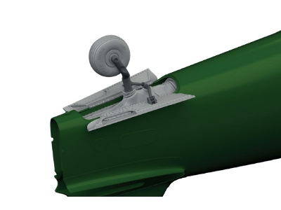 Curtiss P-40 K - Tail Wheel Bay (For Eduard Kits / 3d-printed) - image 2