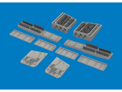 Curtiss P-40 K - Gun Bays (For Eduard Kits / 3d-printed) - image 1