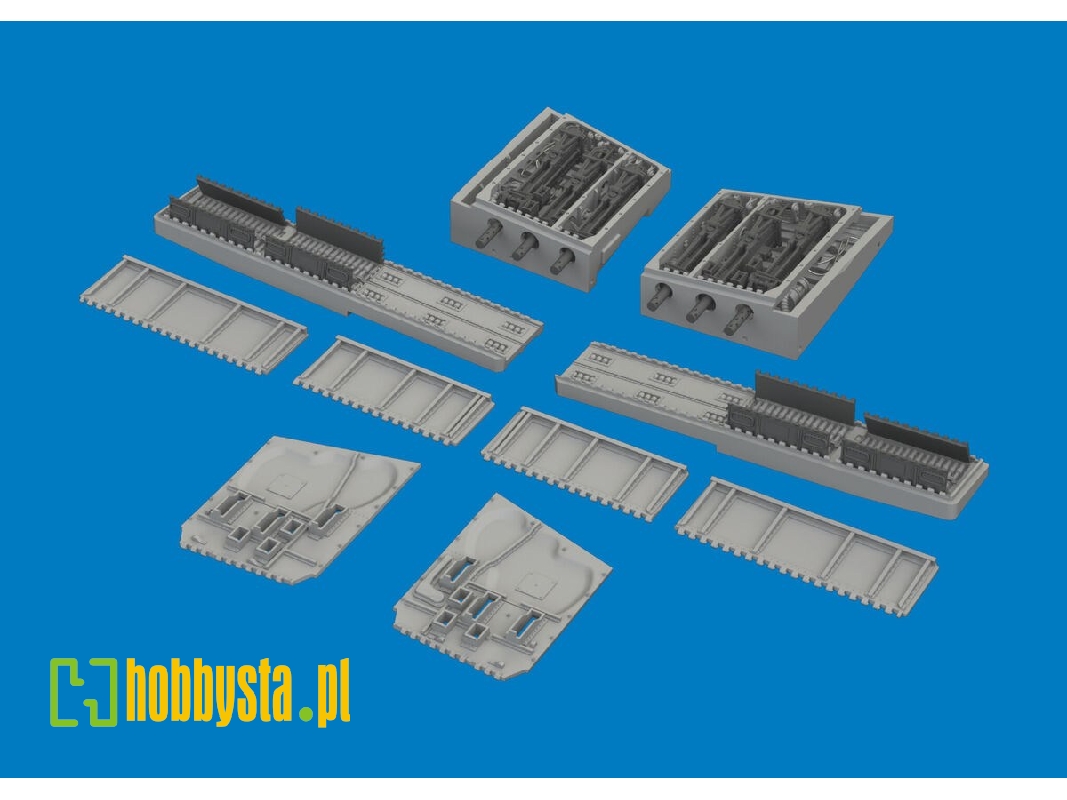 Curtiss P-40 K - Gun Bays (For Eduard Kits / 3d-printed) - image 1