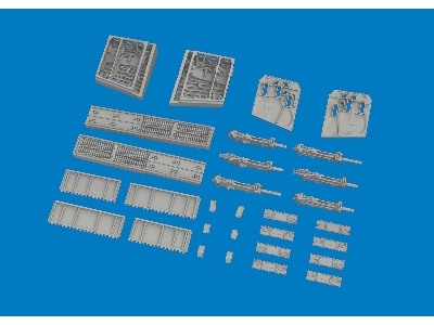 Curtiss P-40 K - Gun Bays (For Eduard Kits / 3d-printed) - image 2