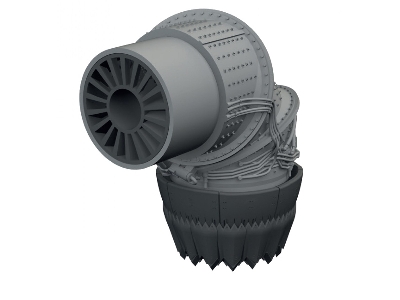 Lockheed Martin F-35 B Lightning Ii - Exhaust Nozzle (For Tamiya Kits / 3d-printed) - image 2