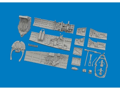 Supermarine Spitfire Mk.Vb - Cockpit (For Eduard Kits / 3d-printed) - image 3
