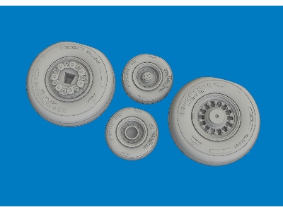 Grumman F-14 D Tomcat - 3d-printed Wheels Set (For Tamiya Kits) - image 2