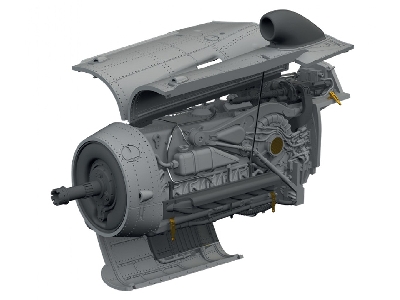 Messerschmitt Bf-109 K-4 - Engine (For Eduard Kits / 3d-printed) - image 1