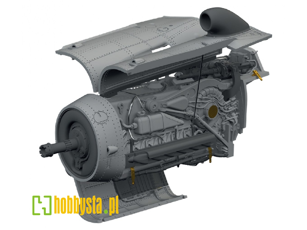 Messerschmitt Bf-109 K-4 - Engine (For Eduard Kits / 3d-printed) - image 1