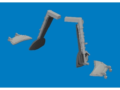 Messerschmitt Bf-109 K-4 - 3d-printed Undercarriage Legs (For Eduard Kits) - image 2