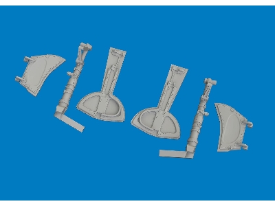 Messerschmitt Bf-109 K-4 - 3d-printed Undercarriage Legs (For Eduard Kits) - image 3
