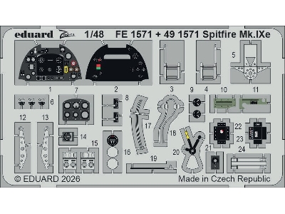 Supermaine Spitfire Mk.Ixe - Big Ed Set (For Airfix Kits) - image 3