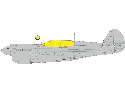 Curtiss P-40 K - Tface Mask Set (For Eduard Kits) - image 1