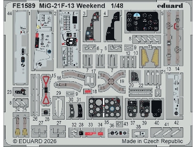 Mig-21 F-13 - Zoom Set (For Eduard Weekend Edition Kit) - image 1