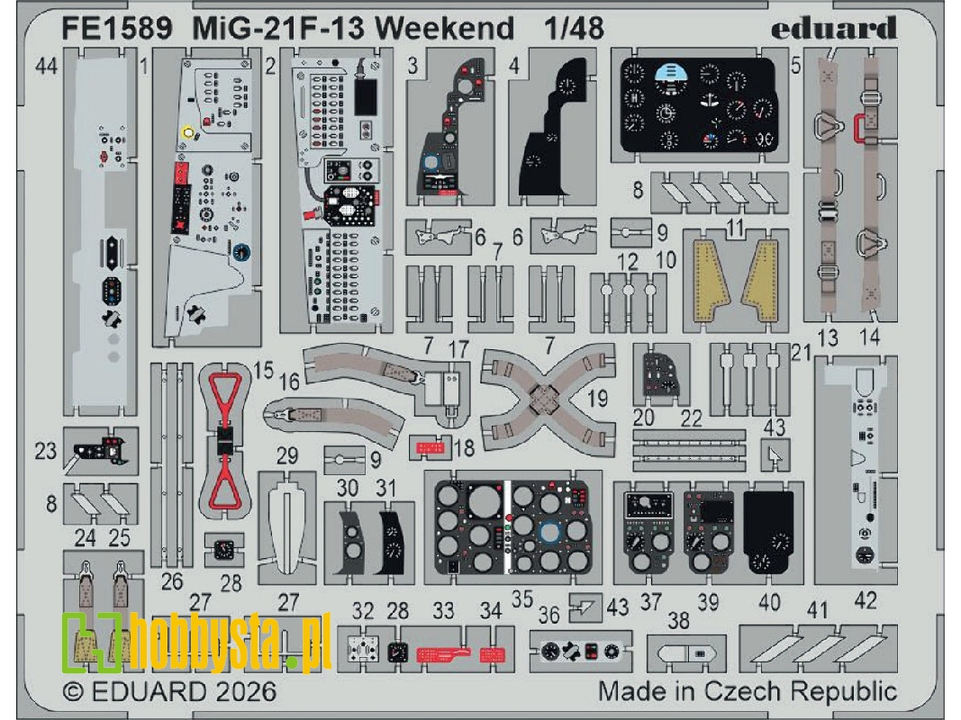 Mig-21 F-13 - Zoom Set (For Eduard Weekend Edition Kit) - image 1