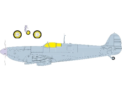 Supermarine Spitfire Mk.Vb - Mask Set (For Kotare Kits) - image 1