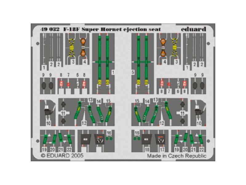 F/ A-18F ejection seat 1/48 - Hasegawa - image 1