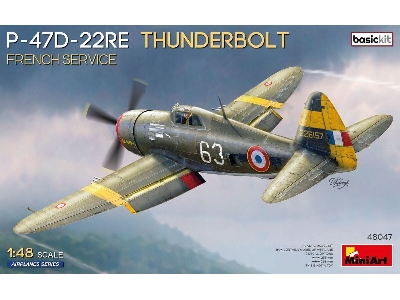 Republic P-47d-22re Thunderbolt - French Service (Basic Kit) - image 1