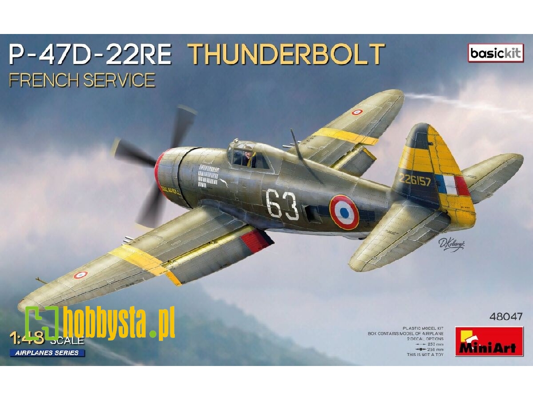 Republic P-47d-22re Thunderbolt - French Service (Basic Kit) - image 1