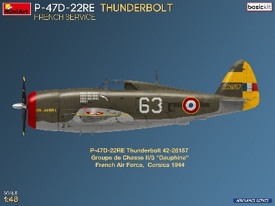 Republic P-47d-22re Thunderbolt - French Service (Basic Kit) - image 2