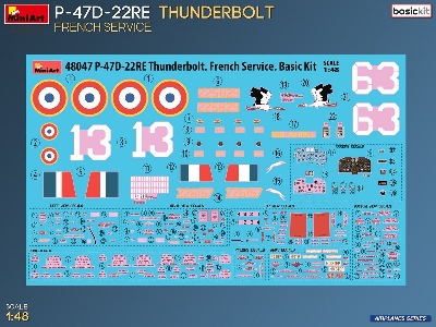 Republic P-47d-22re Thunderbolt - French Service (Basic Kit) - image 12