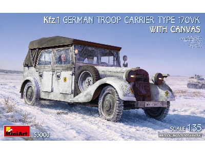 Kfz.1 German Troop Carrier Type 170vk With Canvas - image 1