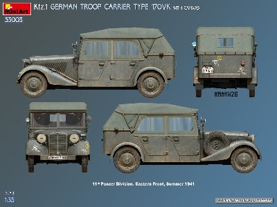Kfz.1 German Troop Carrier Type 170vk With Canvas - image 2