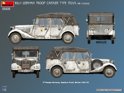Kfz.1 German Troop Carrier Type 170vk With Canvas - image 6