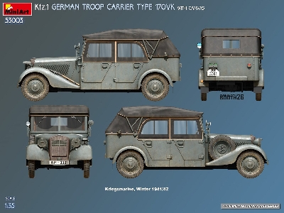 Kfz.1 German Troop Carrier Type 170vk With Canvas - image 7